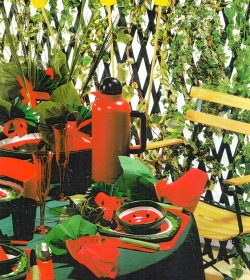 Abendessen auf der Terrasse